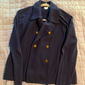 JCREW, knit blazer with gold buttons, small